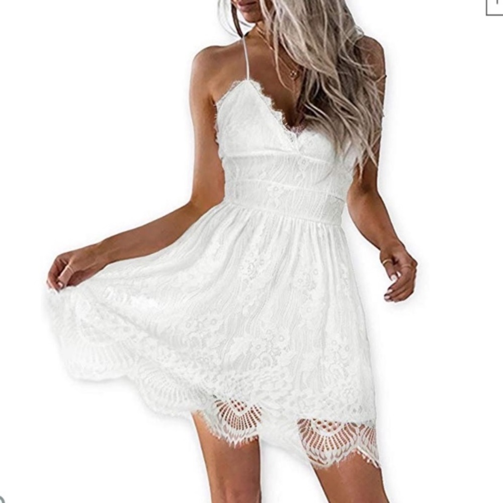 Gorgeous white lace dress